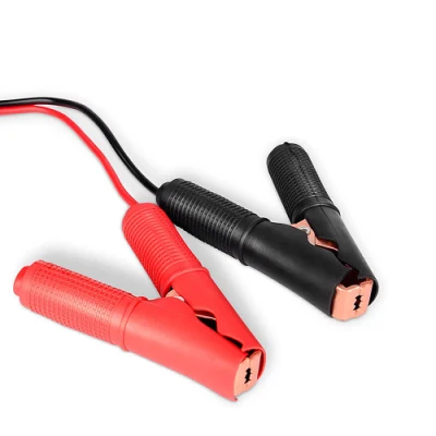 Cavo per batteria da auto da 60 cm, 100 cm, 180 cm con terminale ad anello ad occhiello, cavo di collegamento booster con clip a coccodrillo da 100 a adatto per auto