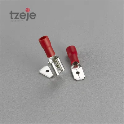 Terminale a forcella semi-isolato terminale a spina femmina isolato blu 16 AWG