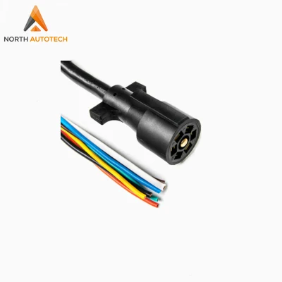  Cavo con connettore maschio a 7 pin, luce rimorchio a 7 vie Connettore del cablaggio per il cablaggio del rimorchio del comando luci freni RV