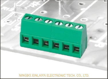 Morsettiera a vite per circuito stampato tipo streight con passo da 5,0 mm/5,08 mm (XY128V-A)