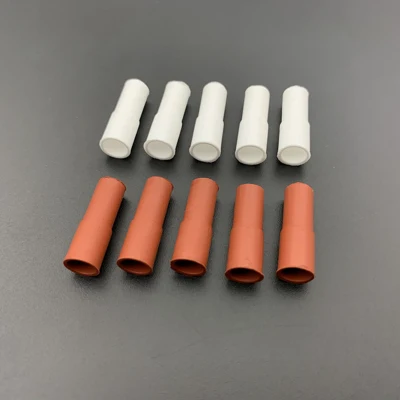  Guaina protettiva per terminali per cavi in silicone bianco e rosso