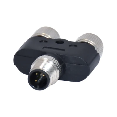 M8 M12 1 maschio a 2 femmina 4 pin Y Connettore terminale