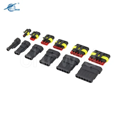  1p 2p 3p 4p 5p AMP a 6 pin Superseal per uso automobilistico Connettore del cablaggio automatico impermeabile serie 1.5