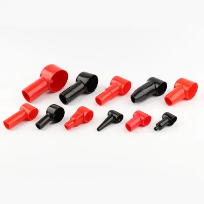 Protezione per cavo in PVC morbido da 16 mm2 anello in plastica con protezione per cavo in gomma Coperchio terminale flessibile in vinile 12-16-45