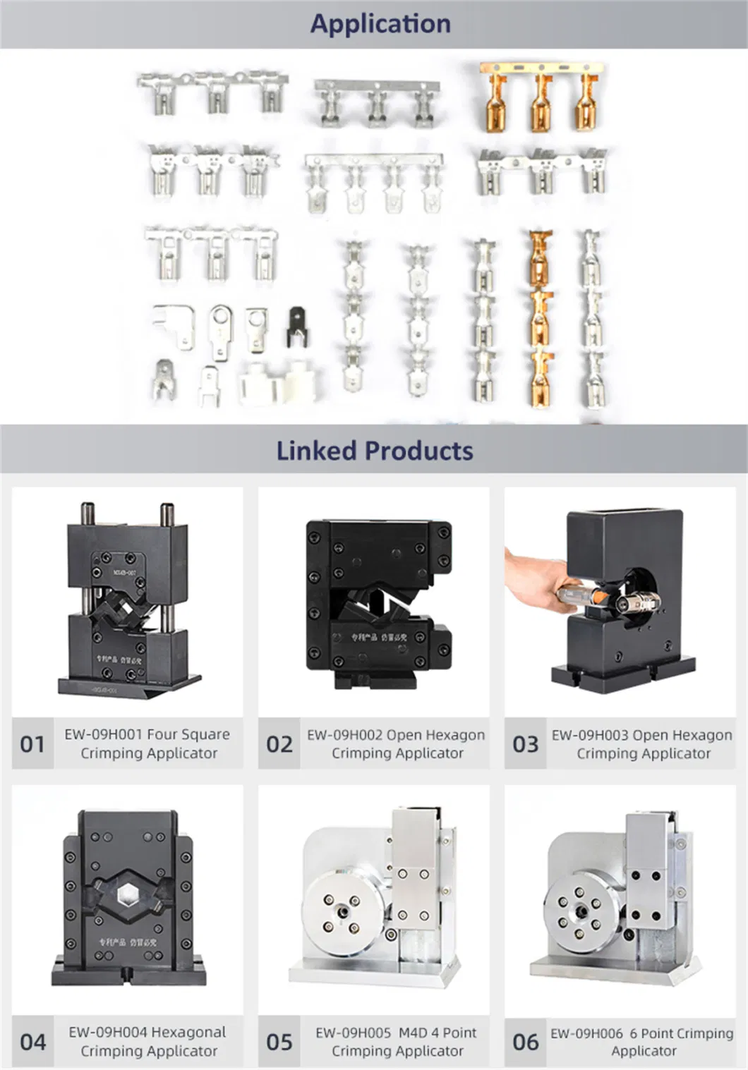 Factory Price Semi-Automatic Electronic Wire Terminal Crimping Machine Flag Terminal Applicator (30mm stroke))