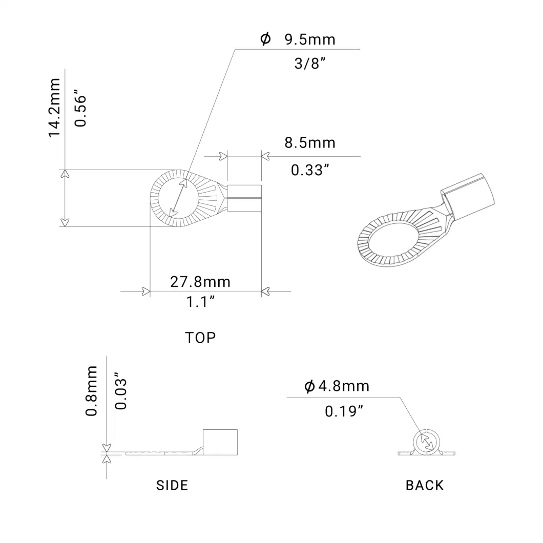 Edge Rt838-20 20PCS 8AWG Copper Ring Terminals, 3/8&rdquor; Ring Hole, Shiny Nickel Plated Crimp Ring Terminals with 20PCS Red &amp; Black Soft Boots