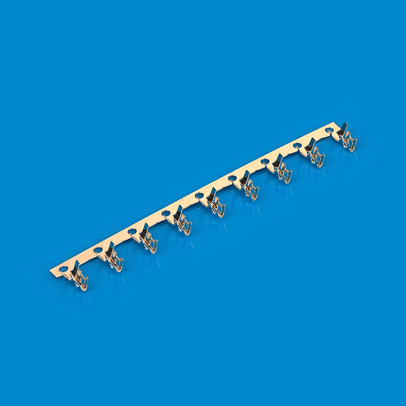 Brass Terminal 187 Flag Terminal Connectors Self-Locking Insert Spring Crimp Terminal