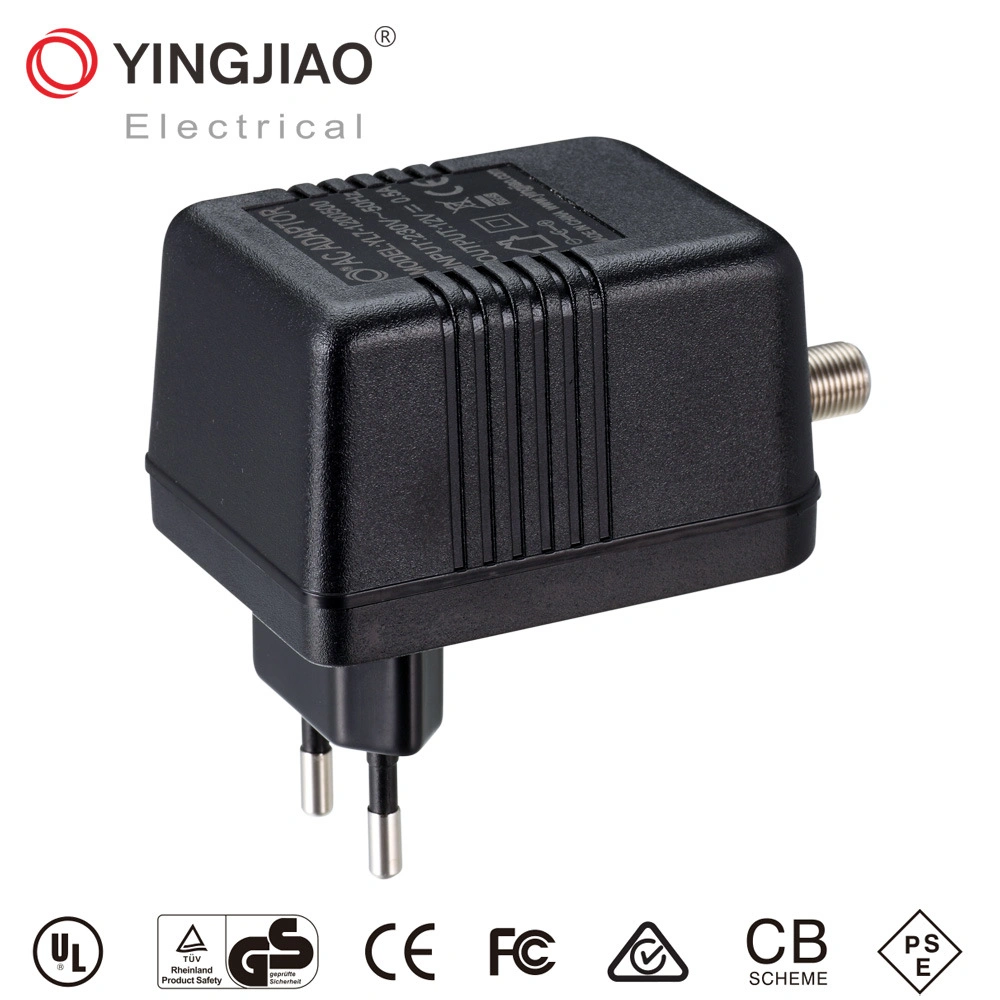 65.5*51.5*42mm Hi-Q 7W AC DC CATV Adapter with Ce