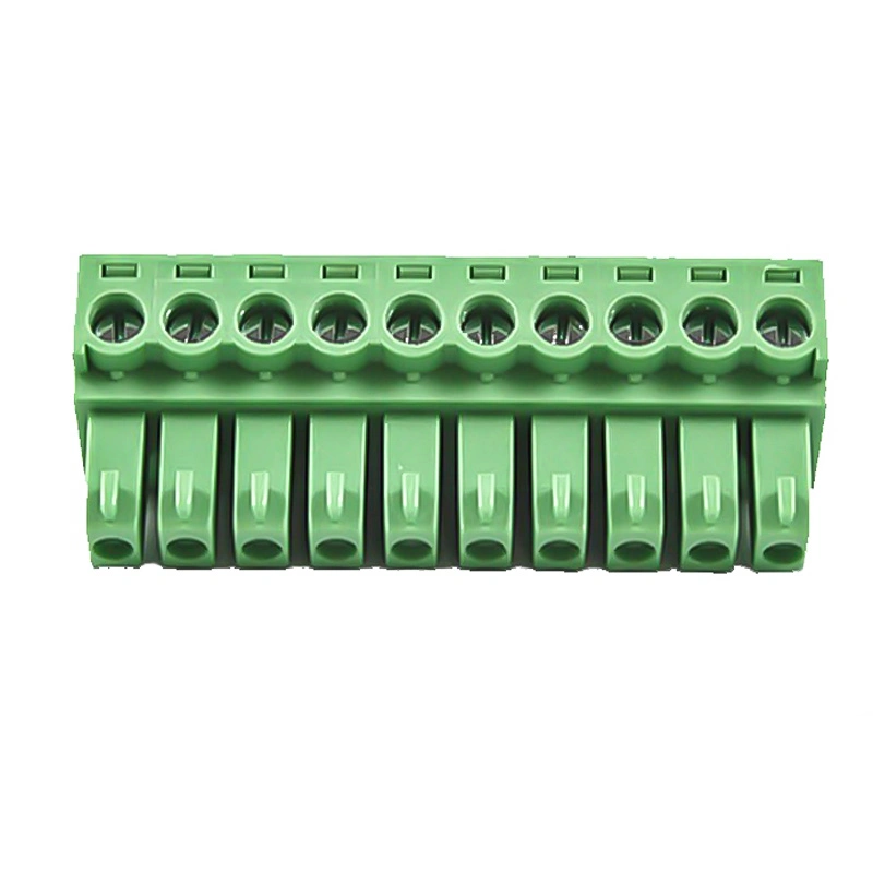 Phoenix 5-Pin PCB Screw Terminal Plug Connector with Threaded Flange