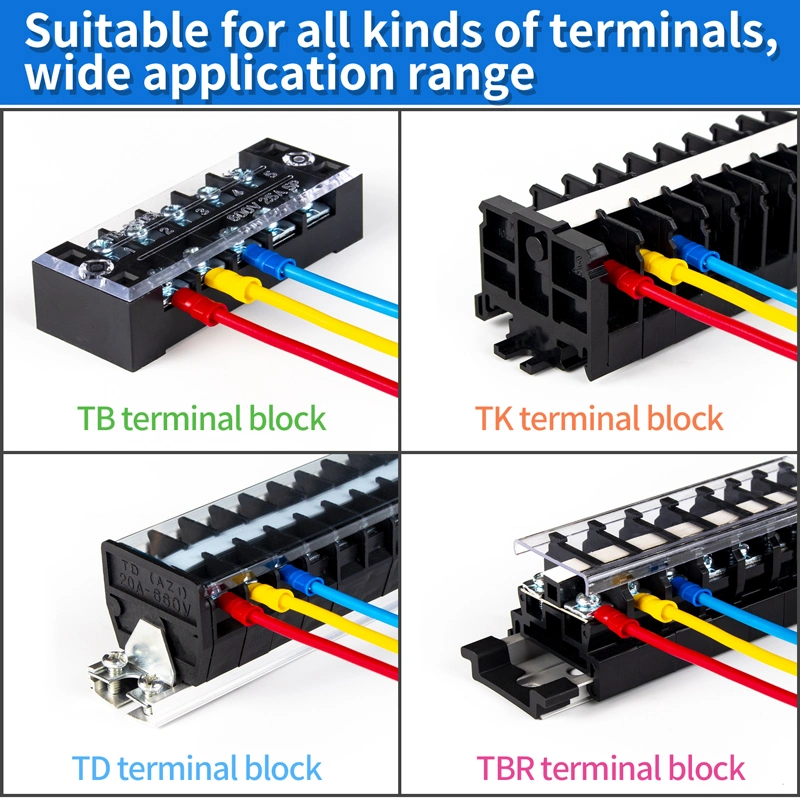 Spade Terminal Fork Sv Block Plastic Solder Sleeve Insulated Cold End Terminal Crimp Wire Connectors