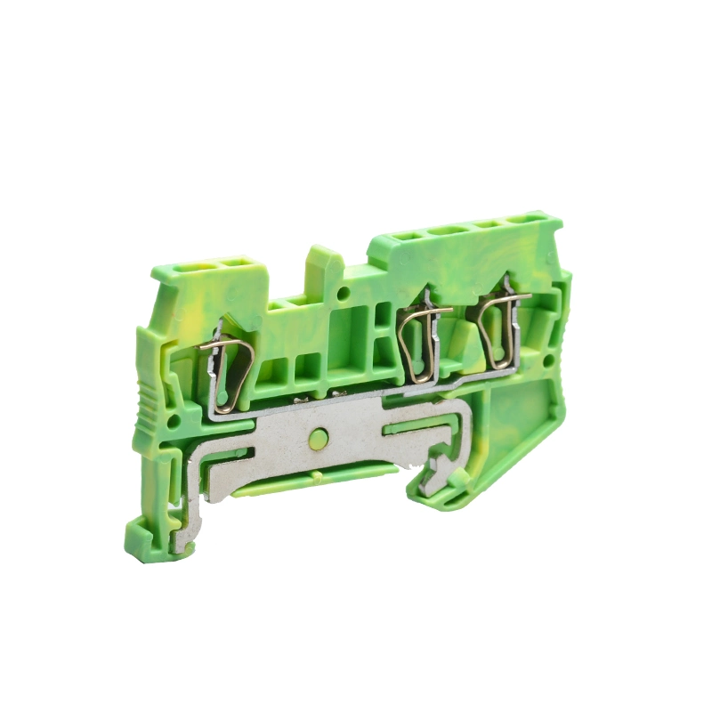 St1.5-Twin Ground Wiring Connector Spring Type Self-Locking DIN Rail Terminal Blocks