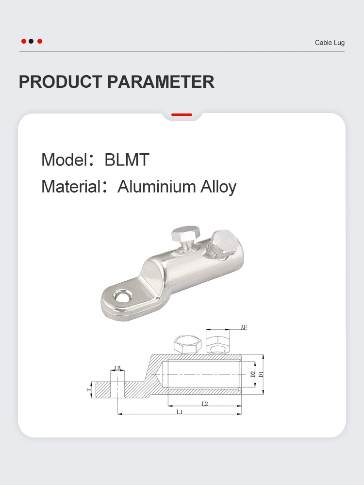 Aluminium Alloy Mechanical Cable Lugs Electrical Terminal Lugs Shear Bolt Cable Connector