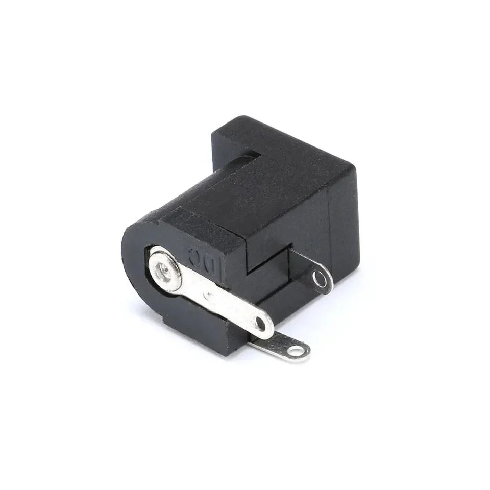 5.5X2.1mm DC-005 Black DC Power Jack Socket DC Connectors Supply Barrel-Type Right Angle PCB Mount Terminal