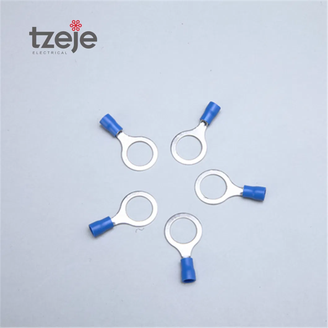 Customized Color Blue Crimp Ring Terminals Wire Lug