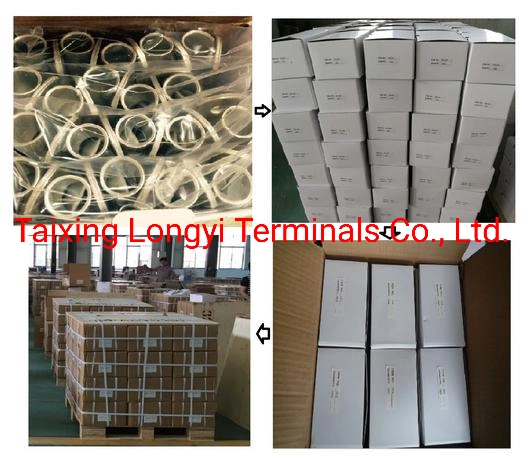 Non-Insulated Terminals, Ring Shape, T2 Copper, Tin Plating, Applicable to Wind Power Generation, Rail Transit Industry, German Standard Terminals