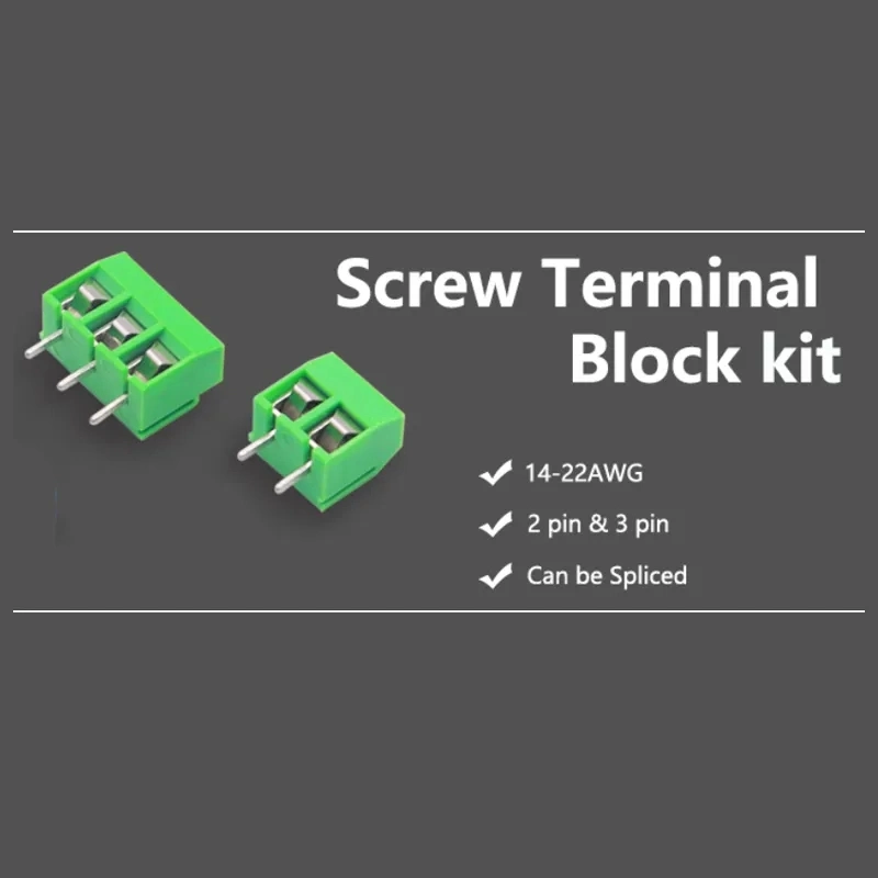 2.54mm PCB Mini Screw Terminal Block Kf128-2.54 2p 3p 4p 5p 6p 7p 8p 9p 10p 12p 14p 16p Splice Terminal