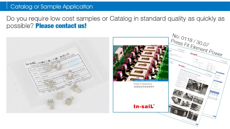 Terminals with Press-Fit for High Current Application