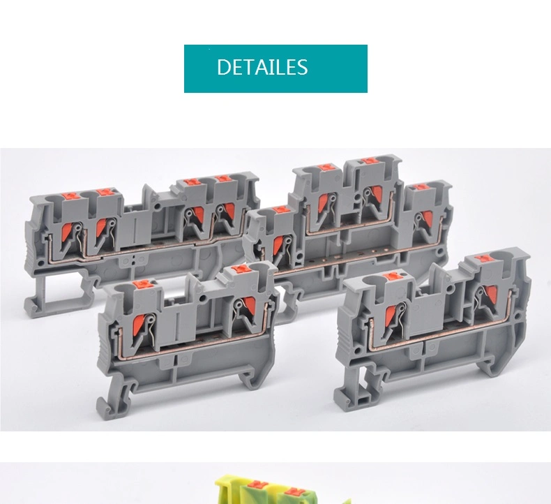 2.5mm2 Sttb 2, 5 Ptfix Equallent Feed-Through Plug-in Connection Terminal Block