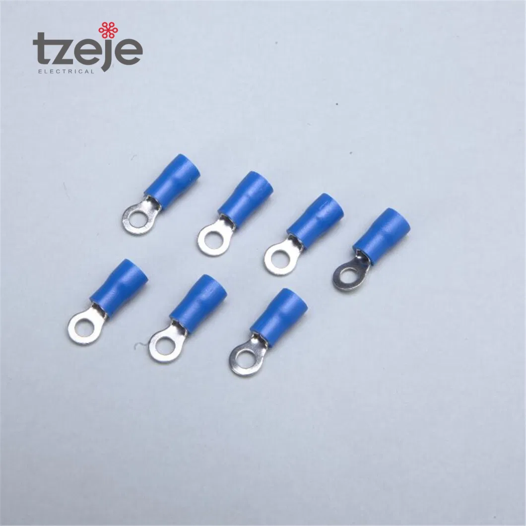 Customized Color Blue Crimp Ring Terminals Wire Lug