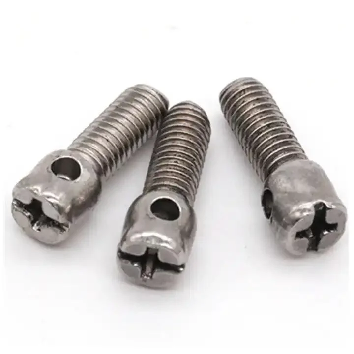 Made in China Carbon Steel 304 316 Stainless Steel DIN404 Slot Hole Spherical Cheese Head Electric Meter Slotted Capstan Sealing Screws