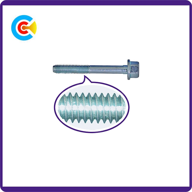 DIN/ANSI/BS/JIS Carbon-Steel/Stainless-Steel Hexagonal Head Flange Rod Lengthened Furniture Plated Screws