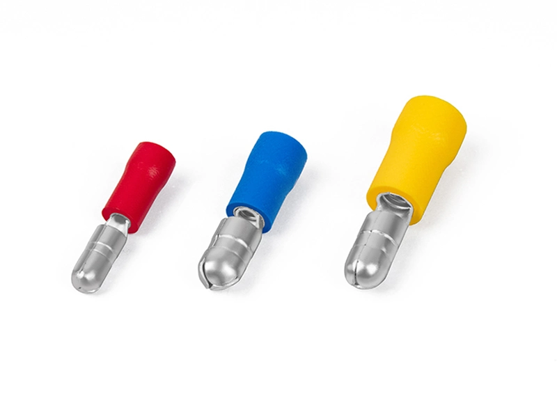 Insulated Solderless Socket Crimp Cable Lug Terminal Quick Splice Disconnector Male Bullet Connector