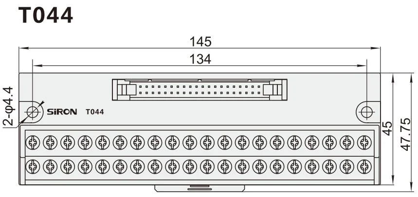 Siron Space-Saving Design 40 Pin Mil Plug Connector New Japanese General PCB Screw Terminal Block