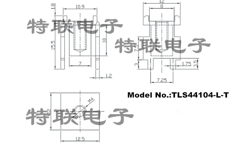 M4 PCB Board Terminal High Current Tin Plated PCB Wire Connector Welding Screw Terminal