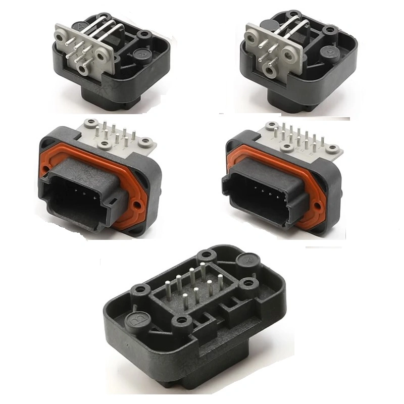 PCB Connector Dt13-2pb Automotive Waterproof Deutsch Connector Male and Female Terminal Right Angle Pin Dt13-4pb Dt13-6pb Dt13-8pb Dt13-12pb