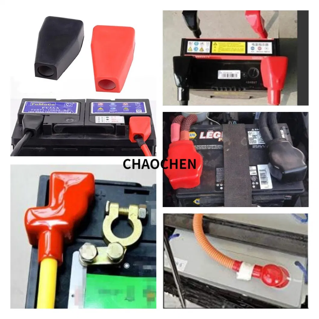 Universal Car Positive Battery Terminal Covers Top Post Flexible Battery Connector Insulating Protector Caps