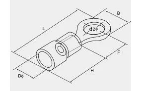 Factory Supply Insulated Terminal Ring Auto Electrical Wire Crimp Copper Connectors Red Blue Yellow Black Ring Insula Terminals