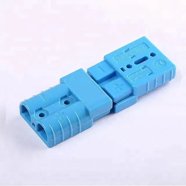 Battery 50A UPS Power Plug Connector with 0.3m Cable 2pin with Ring Terminal