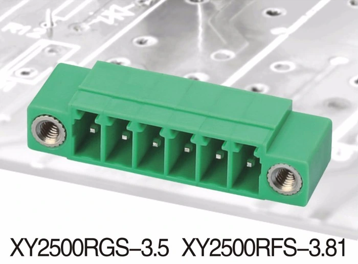 Xinya 3.5mm 3.81mm Pitch PCB Pluggable Terminal Block Malepin Right Angle Screwtype