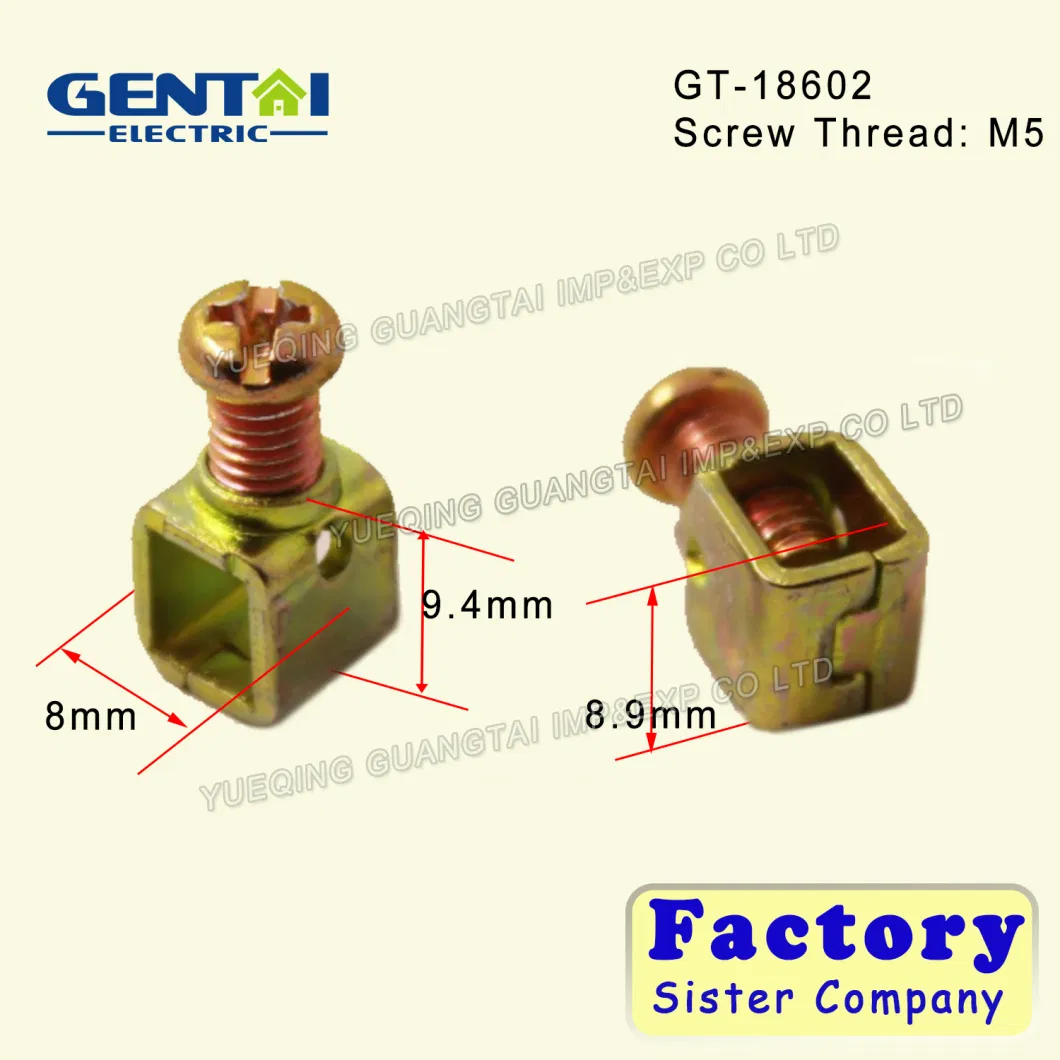 Gt-18602 Good Quality Electrical Switch Accessory Iron Screw Wire Terminal