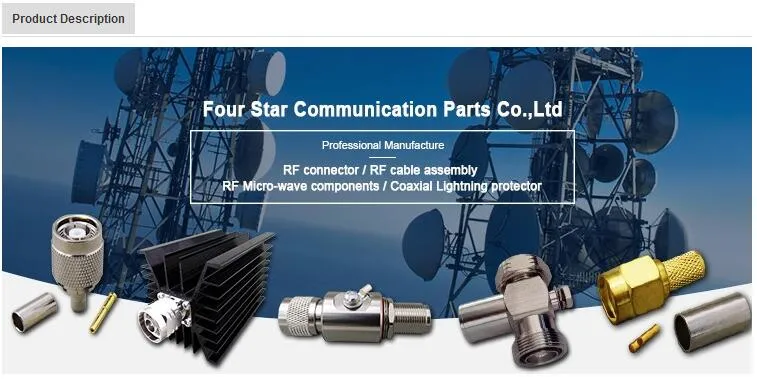 Antenna Wire Electrical Waterproof Type N Male Plug Clamp RF Coaxial Connector Terminals for LMR300 Cable