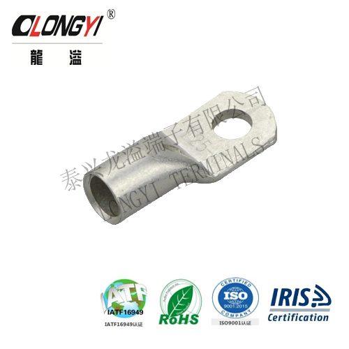 Longyi Good Corrosion Resistance Electro Tin Plated Copper Non-Insulated Copper Lugs Type Terminal Wire Connector Copper Lugs T50-10