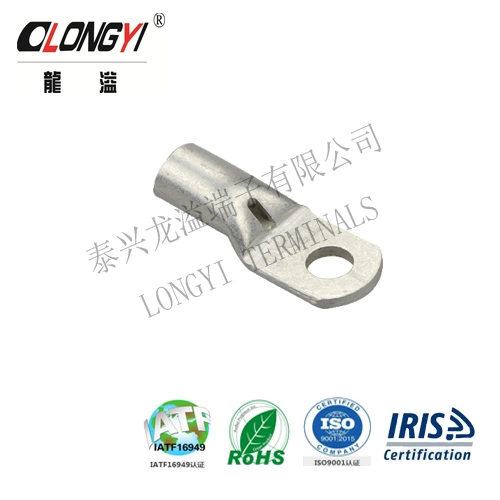 Longyi Good Corrosion Resistance Electro Tin Plated Copper Non-Insulated Copper Lugs Type Terminal Wire Connector Copper Lugs T50-10