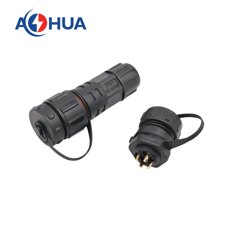 LED Controller Box IP67 Assembly Rear Male Panel Connector M12 M16 M20 M25 M29 with Cold-Pressed Terminal Spring Spade Terminals 2.8 4.8 6.3