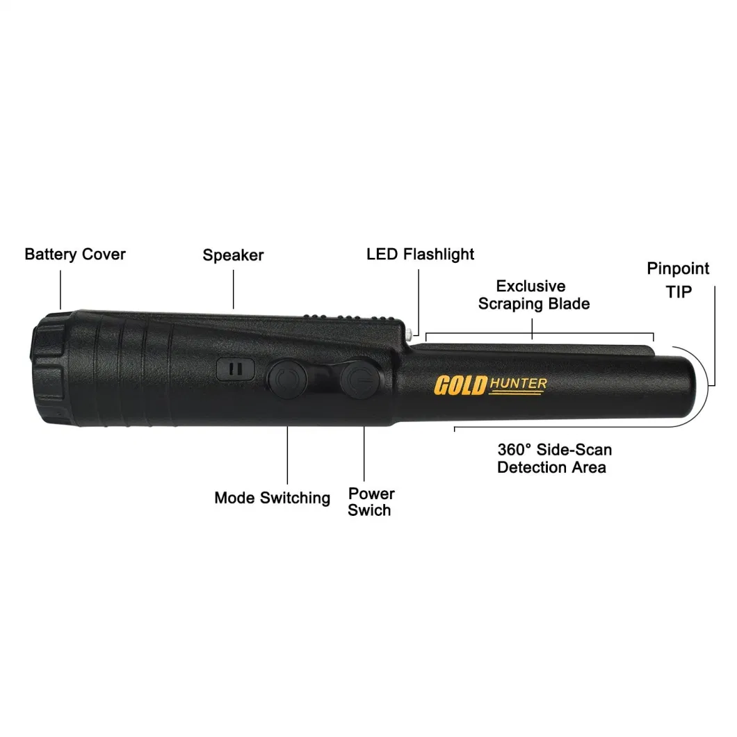 Gold Hunter Portable Handheld Metal Detector Underground Gold Detector Long Range Gold Detector Pinpointer