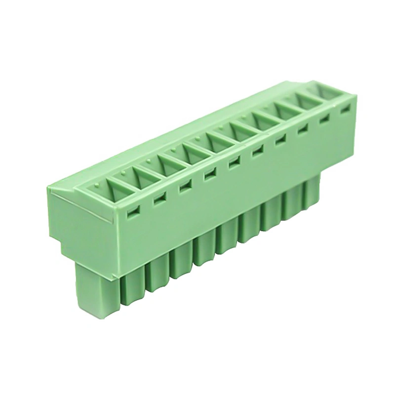 Phoenix 5-Pin PCB Screw Terminal Plug Connector with Threaded Flange