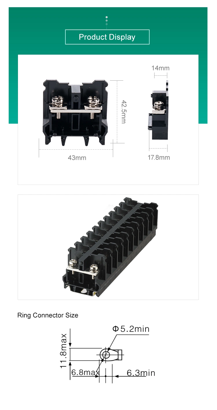 SN-40W FUJI Barrier Terminal Block for Ring Connector