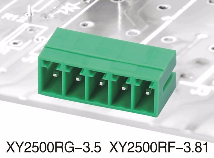 Xinya 3.5mm 3.81mm Pitch PCB Pluggable Terminal Block Male Pin Right Angle