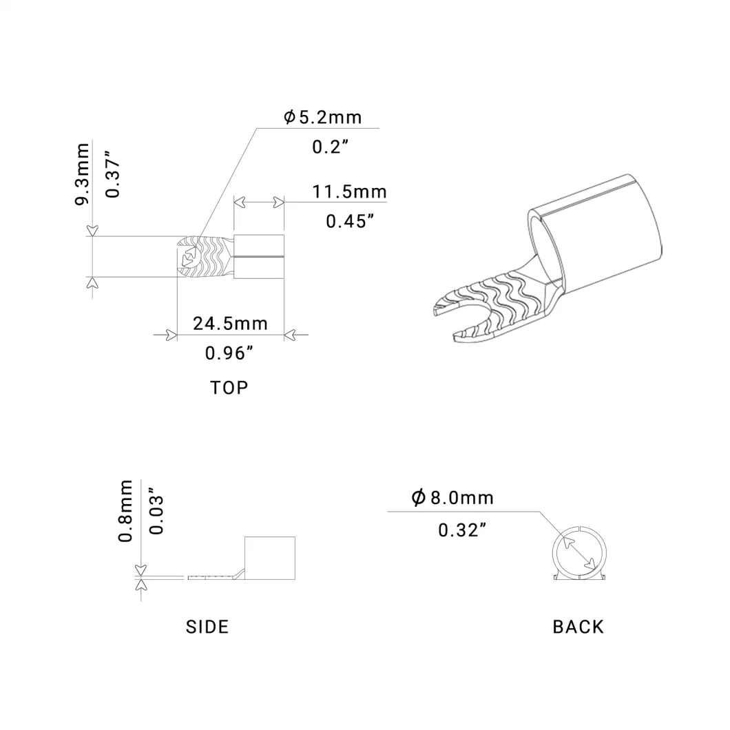 Edge St408-20 20PCS 4AWG Copper Spade Terminals, #8 Opening, Shiny Nickel Plated Crimp Ring Terminals with 20PCS Red &amp; Black Soft Boots