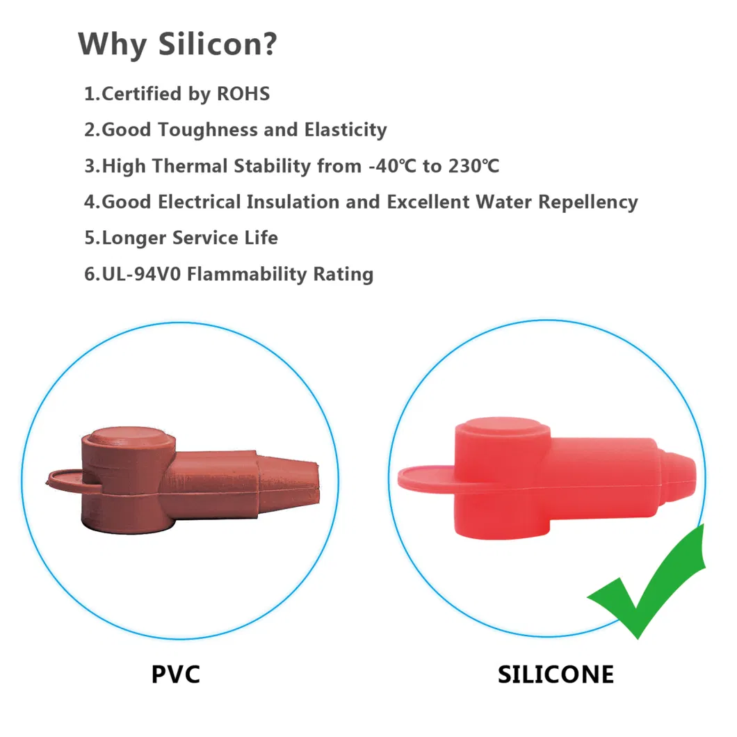 Edge Atc12-10 10 Pack Silicone Right Angle Terminal Covers for Alternator Battery Stud and Power Junction Blocks, Fits 10-2AWG Wire, 5 Red and 5 Black Pairs