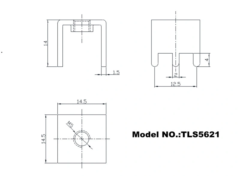 Red Copper Tinned Welding Terminal Directly Supplied by The Manufacturer Six Pins PCB Tab Terminal Soldering Terminal Wire Connector