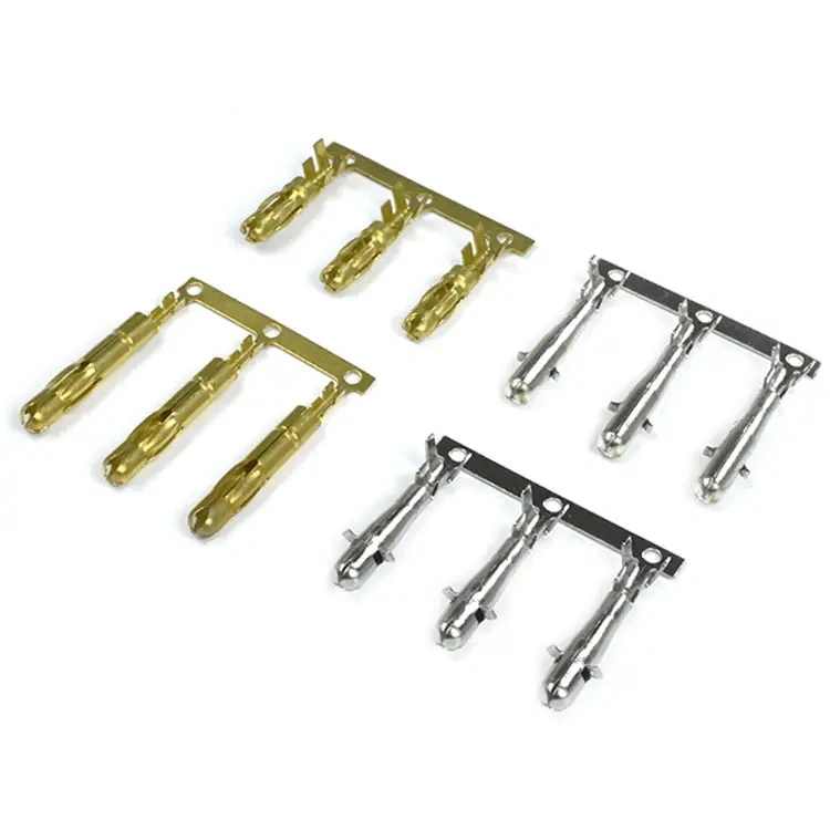 Motorcycle Electrical Cable Copper Brass Bullet Type Banana Instruments Stamping Terminals Connector