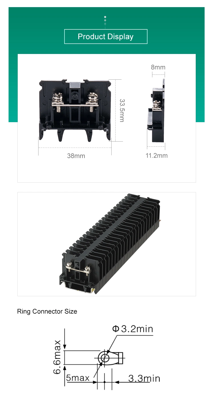 Sn-15W FUJI Barrier Terminal Block for Ring Connector