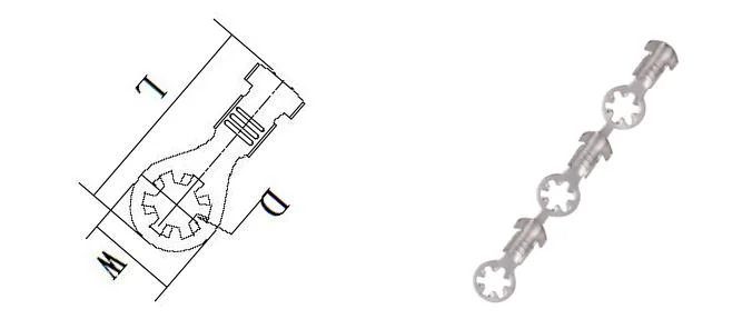 Factory Direct Sales Ring Terminal 8.4mm AWG#20-24 Speaker Battery Bus Connector Wire Round Terminal