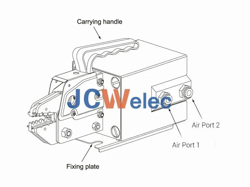 JCW-320C 16mm&sup2; Electric Crimping Machine for Loose Piece Terminals Crimp Tool