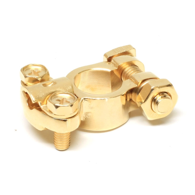 Customized High Quality Gold Plated Brass Car Battery Terminal Adapter